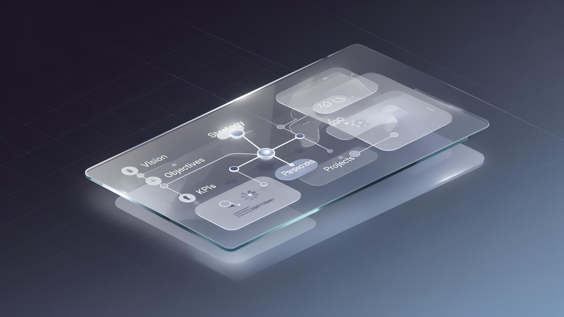 Plandura strategiplatform — strategikort med mål, KPI'er og projekter